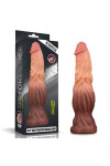 LoveToy Dildo Dubla Densitate Silicon Lichid 2 Culori 25 cm - Entro.ro