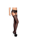 Obsessive Portjartier cu Ciorapi Belle Negru XL/XXL - Entro.ro