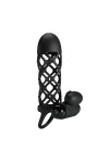 PRETTYLOVE Manson Penis cu Stimulator Clitoridian 10 Moduri Vibratii Silicon UBS Negru - Entro.ro