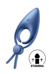 Satisfyer Inel Dublu de Penis Sniper 12 Moduri Vibratii Silicon Albastru USB - Entro.ro