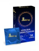 Diblong Prezervative Extended Pleasure pot susține întârzierea ejaculării lubrifiate din latex 52 +/- 2mm 10 buc - Default Title