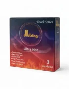 Diblong Prezervative subțiri Ultra Hot cu efect de încălzire lubrifiate din latex 52 ± 2 mm 3 buc - Default Title
