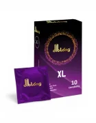 Diblong Prezervative XL lubrifiate din latex 55 ± 2 mm 10 buc - Default Title