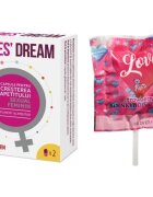 PARAPHARM SET: Capsule LADIES DREAM cresterea apetitului sexual si libidoului feminin 2 capsule + Boinky Lollipop Pink – Acadea cu efect afrodisiac aromă de căpșuni Ashwagandha și Maca 1 buc - Default Title