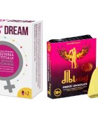 PARAPHARM SET: Capsule LADIES DREAM cresterea apetitului sexual si libidoului feminin 2 capsule + Diblong Energy Chocolate for Lady 24g - Default Title