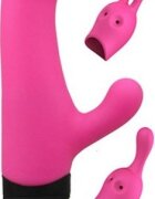 ADRIEN LASTIC Vibrator Butch Cassidy 10 Moduri Vibratii + 10 Intensitati de Viteza Silicon Roz 21 cm