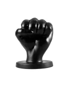 All Black Dildo Anal Fist PVC Negru 16.5 cm