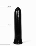 All Black Dildo Clasic Negru PVC 22 cm