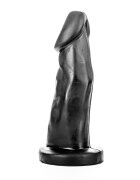 All Black Dildo PVC Negru 28 cm