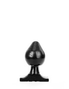 All Black Dop Anal Super Stretch PVC Negru 19 cm