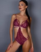 Amor El Body Sexy din Dantela Florala Mov S/M