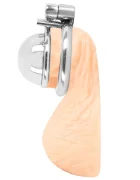Bad Kitty Custa Metalica Mini de Castitate 3 Inele pentru Testicule Argintiu