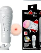 Baile Masturbator Anus Flora cu Ventuza Crazy Bull 12 Moduri Vibratii TPR Life-Like