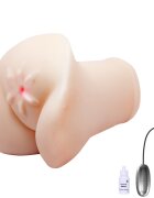 Baile Masturbator Anus Super Realistic Glont Vibrator cu Telecomanda Natural 15.5 cm
