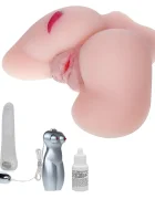 Baile Masturbator Passion Lady Dana Vagin&Anus cu Vibratii Incalzire Voce Sexy Material Realist TPR Natural 2.18 kg