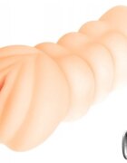 Baile Masturbator Realist cu Glont Vibrator Multispeed TPR Natural 15.5 cm