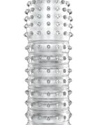 Baile Prelungitor Penis cu Striatii Transparent 14 cm