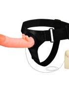 Baile Strap-on Passionate Harness Multispeed PVC Natural 18 cm