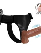 Baile Strap On Ultra Passionate Harness Multispeed Sliding Skin Dildo