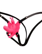 Baile Strap-on Wearable Butterfly 10 Moduri Vibratii Silicon Roz