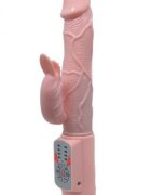 Baile Vibrator Dragon 4 Moduri Vibratii 4 Moduri Rotatii TPR USB Natural 23 cm