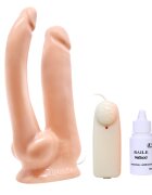 Baile Vibrator Dublu Brave Her With Two Guns Multispeed TPR Natura 20cm