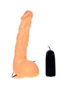 Baile Vibrator Realist Multispeed Jason cu Telecomanda TPR Natural 24 cm