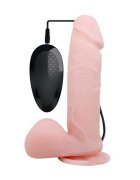 Baile Vibrator Realist Rotating&Vibrating Dong Flesh 19 cm