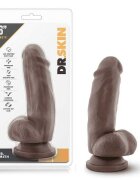 Blush NOVELTIES Dildo Realist Dr. Skin Suction Cup 17.7 cm Chocolate