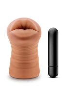 Blush NOVELTIES Masturbator Isabella Mocha Mouth cu Glont Vibrator