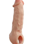 Blush NOVELTIES Prelungitor Penis Intrepid+5 cm Silicon Lichid Dubla Densitate Natural