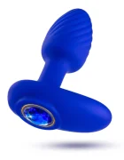 Blush NOVELTIES Vibrator Anal Mystery Oh My Gem 7 Moduri Vibratii Silicon Lichid USB Magnetic Albastru 10.1 cm