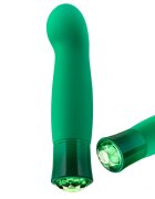 Blush NOVELTIES Vibrator Enchanting Emerald 10 Moduri Vibratii Silicon USB IPX7 Verde 13.9 cm