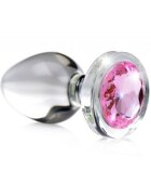 Booty Sparks Dop Anal din Sticla Pink Gem Small