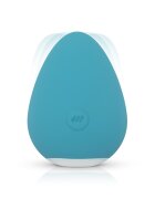 CALA AZUL Vibrator Lay-on Carla 10 Moduri Vibratii Silicon USB Turcoaz 6.6 cm
