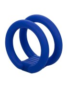 California Exotics Inel de Penis Admiral Dual Cock Cage Silicon Lichid Albastru