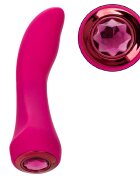 California Exotics Vibrator Gem Vibe Glider 10 Moduri Vibratii Functie Memorie Silicon USB Fuchsia 17.7 cm