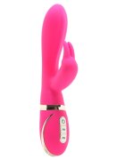 California Exotics Vibrator Iepuras Ultra-Soft 7 Moduri Vibratii Silicon USB Roz 22.7 cm