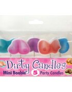 Candy Prints Set 5 Lumanari Dirty Candles Mini Boobie Mix Culori