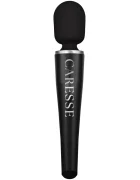 Caresse Vibrator Pro Wand 5 Intensitati Vibratii Silicon USB Negru 30 cm