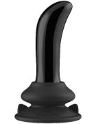 Chrystalino Vibrator din Sticla Prickly Remote Control Ventuza Silicon Detasabila 10 Moduri Vibratii USB 11 cm