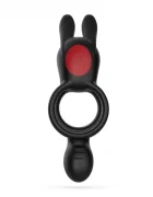 Crushious Inel de Penis Dingo Dublu Vibrator cu Telecomanda 9 Moduri Vibratii Silicon+ABS USB 16 cm
