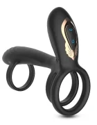 Crushious Inel de Penis Tornado Rotativ cu Telecomanda 10 Moduri Vibratii 10 Moduri Rotatie Silicon+ABS USB 12 cm
