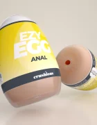 Crushious Masturbator Ezy Egg Anal Tip Ou TPE+ABS