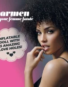 Crushious Papusa Gonflabila Carmen The Femme Fatale Bruneta 3 Puncte de Penetrare 1.55 m