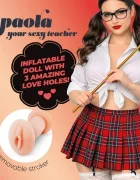 Crushious Papusa Gonflabila Paola The Teacher cu Masturbator 3 Puncte de Penetrare 1.55 m