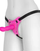 Crushious Strap-On Snapper Dildo din Silicon Roz 12.5 cm