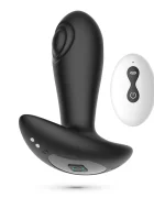 Crushious Vibrator Anal Octo Remote Control 10 Moduri Tapare si Vibratii Silicon Negru USB 12 cm