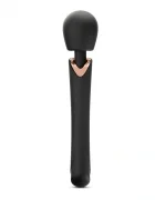 Crushious Vibrator Holly Wand 10 Moduri Vibratii Silicon USB Negru 30 cm