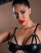 Daring Sutien Wetlook Negru S